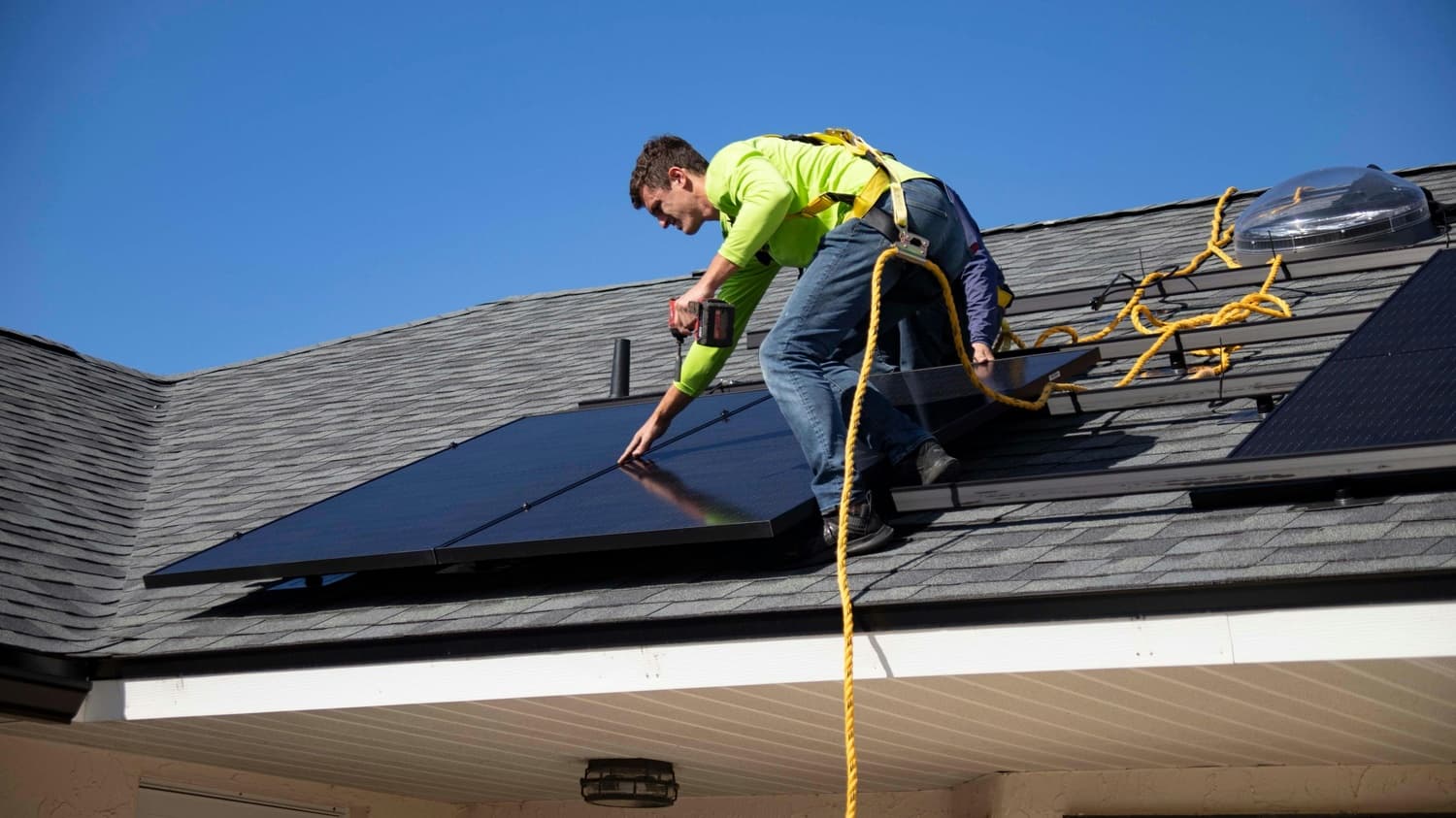 Roof and ground solar